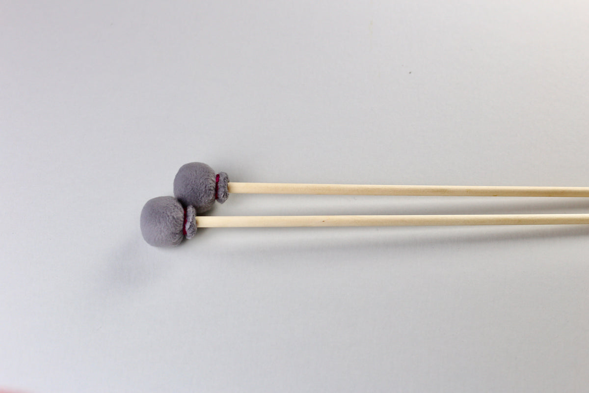Paire De Maillets Marimba Mi-Durs - Tête Laine, Manche Érable - Pour Marimba, Xylophone, Instruments Percussion